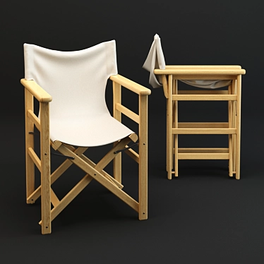 Director Chair: Premium Quality, Detailed Design 3D model image 1 