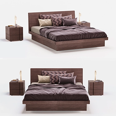 SanGiacomo Febo Bed Set 3D model image 1 