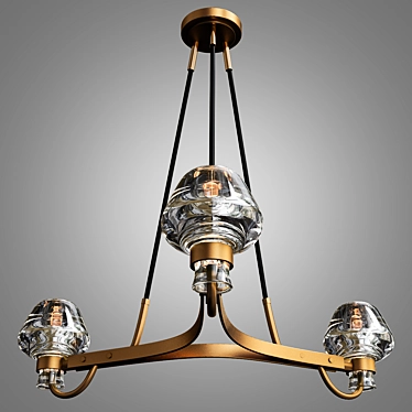 Luxury Montalembert Chandelier - 3 Lights 3D model image 1 