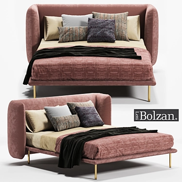 Elegant Jill Bed - Bolzan Letti 3D model image 1 