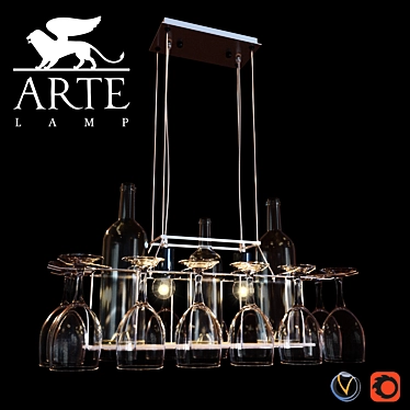 Title: Arte Lamp Bancone A7043SP-2CC | Stylish Italian Luminaire 3D model image 1 