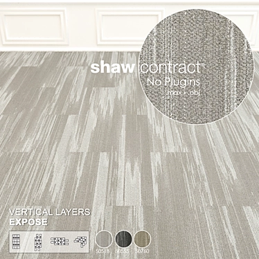 Exposé Vertical Layers Collection: Textured Shaw Carpet 3D model image 1 