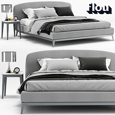 Timeless Elegance: Olivier Bed by Flou 3D model image 1 