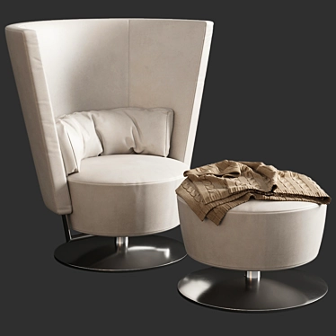 Sleek Circo Solo Chair 3D model image 1 