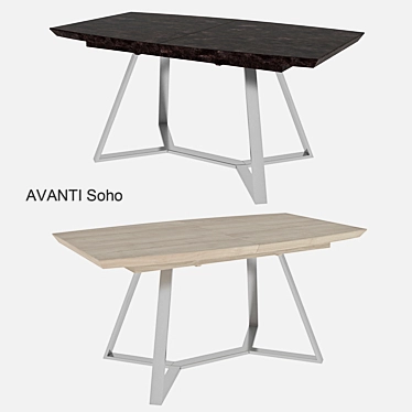 Avanti Soho Dining Table: Transforming Elegance 3D model image 1 