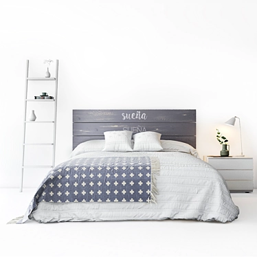 Sueña Bed Set: Dreamy and Stylish 3D model image 1 