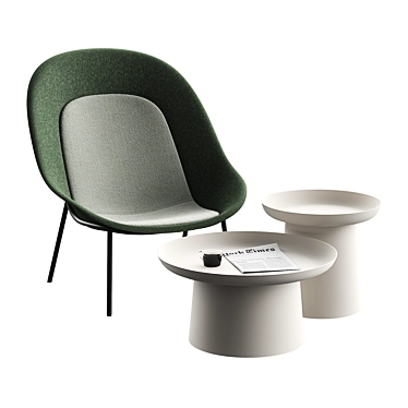 Modern Nook Chair: Devorm's Stylish Seating 3D model image 1 
