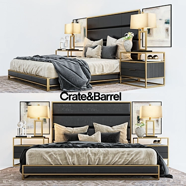 Crate & Barrell oxford collection bed