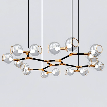 Elegant Horus Ceiling Light 3D model image 1 