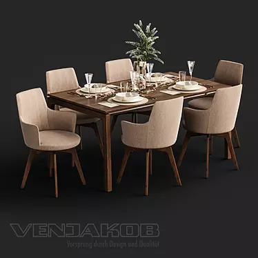 Venjakob Alexia Chair with Dining Table ET388