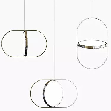 KUU Reversible Pendant Light 3D model image 1 