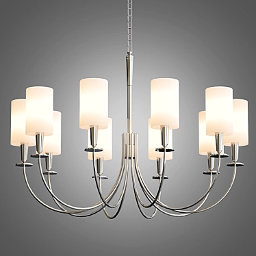 Elegant Mason Chandelier illuminates 3D model image 1 