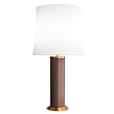 Elegant Silver Stem Table Lamp 3D model image 1 