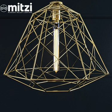 Brilliant Brass Ani Pendant 3D model image 1 