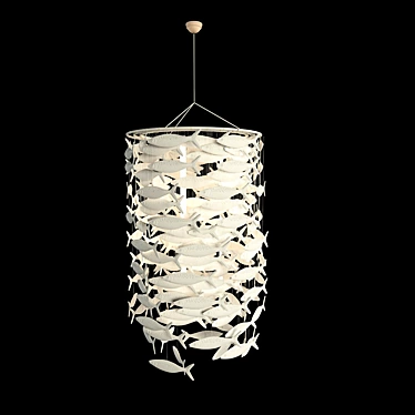 Oceanic Shoal Fish Pendant 3D model image 1 