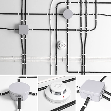 VersaWire: Modular Electrical Wiring Set 3D model image 1 