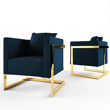 Modern Lounge Chair: Sleek Design, Maximum Comfort 3D model image 1 