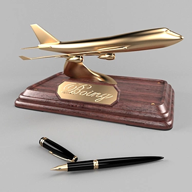 Desktop model of the Boeing aircraft