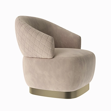 Modern Sophistication: Sophie Contemporary Sofa 3D model image 1 