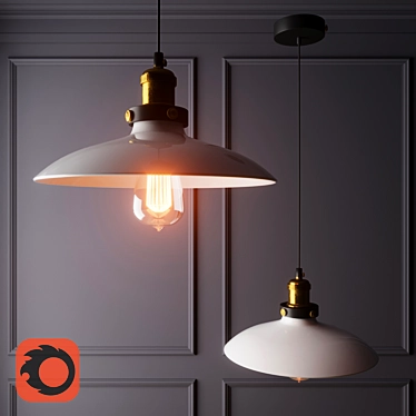 Lussole Loft LSP-9689 Pendant Light 3D model image 1 