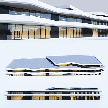 Versatile Public Building with Modern Design 3D model image 1 