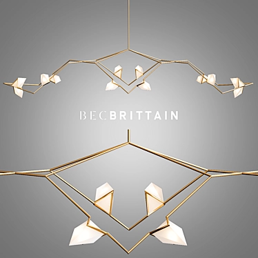 Bec Brittain Zora Lighting: Illuminating Elegance 3D model image 1 