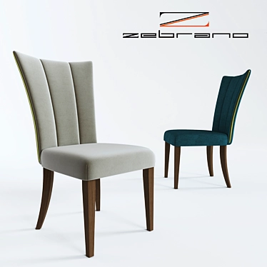 Modern Zebrano Chair: Sleek Design & Premium Quality 3D model image 1 