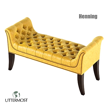 Elegant Henning Bench: Sophisticated Design 3D model image 1 