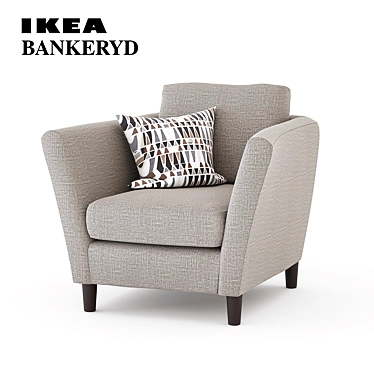Stylish and Comfortable Ikea BANKERYD 3D model image 1 