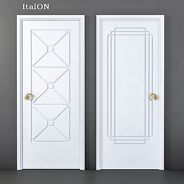 Italian Style Solo Collection Doors 3D model image 1 