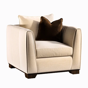 Sleek Modern Chair by CARACOLE 3D model image 1 