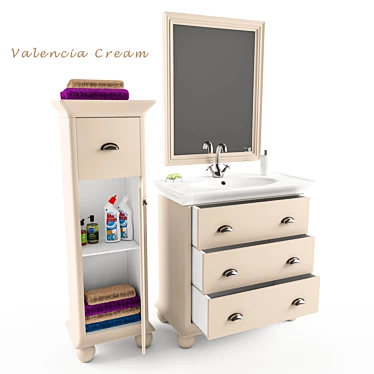 Bath set "Valencia Cream"