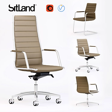 SITLAND VEGA L Executive Chair - Modern Design & Superior Comfort 3D model image 1 