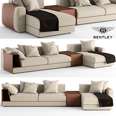 Luxury Bentley Stowe Sofa 3D model image 1 