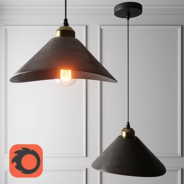 Modern Loft Style Pendant: Lussole LSP-9533 3D model image 1 