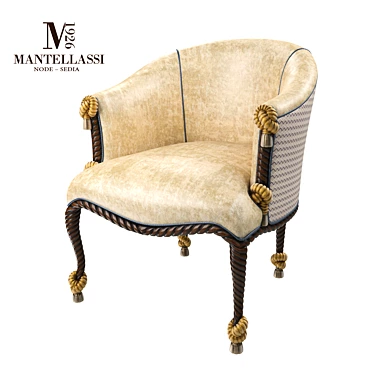 Luxury Armchair: Mantellassi Casa del Sole 3D model image 1 