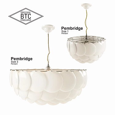 Elegant Pembridge Chandelier: Timeless Beauty 3D model image 1 