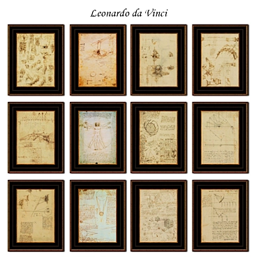 Masterpieces by da Vinci | Set 1 3D model image 1 