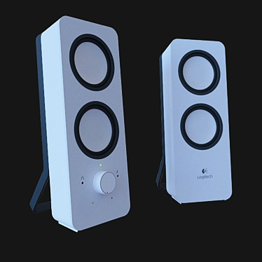 Powerful Sound at Your Fingertips: Logitech Z200 3D model image 1 