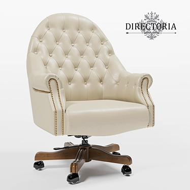 Elegant Carpaccio Director Armchair 3D model image 1 