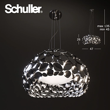 Schuller Narisa: Chrome Pendant Light 3D model image 1 