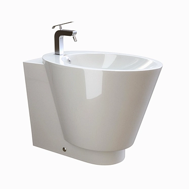 Carabeo Ceramica Bidet - Stylish and Functional 3D model image 1 