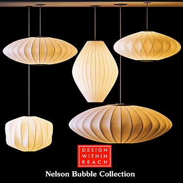Nelson's Luminary: Iconic Bubble Lamp 3D model image 1 