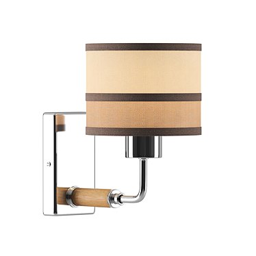 Freya Helen Chrome Wall Sconce 3D model image 1 