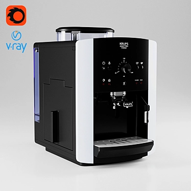 KRUPS Happy Quattro Force LCD Espresso Machine 3D model image 1 