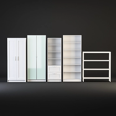 Stylish IKEA Cabinets & Shelves 3D model image 1 