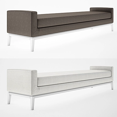 Italian Fabric Bench: 2011 Design 3D model image 1 