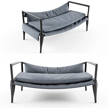 Elegant Elwind Outdoor Sofa 3D model image 1 