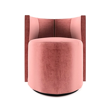 Elegant LouLou Armchair by Fendi Casa 3D model image 1 