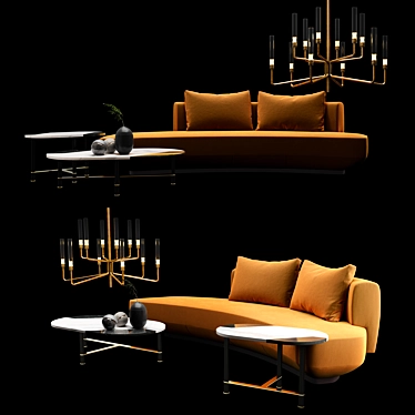 Elegant Gallotti & Radice Set 3D model image 1 